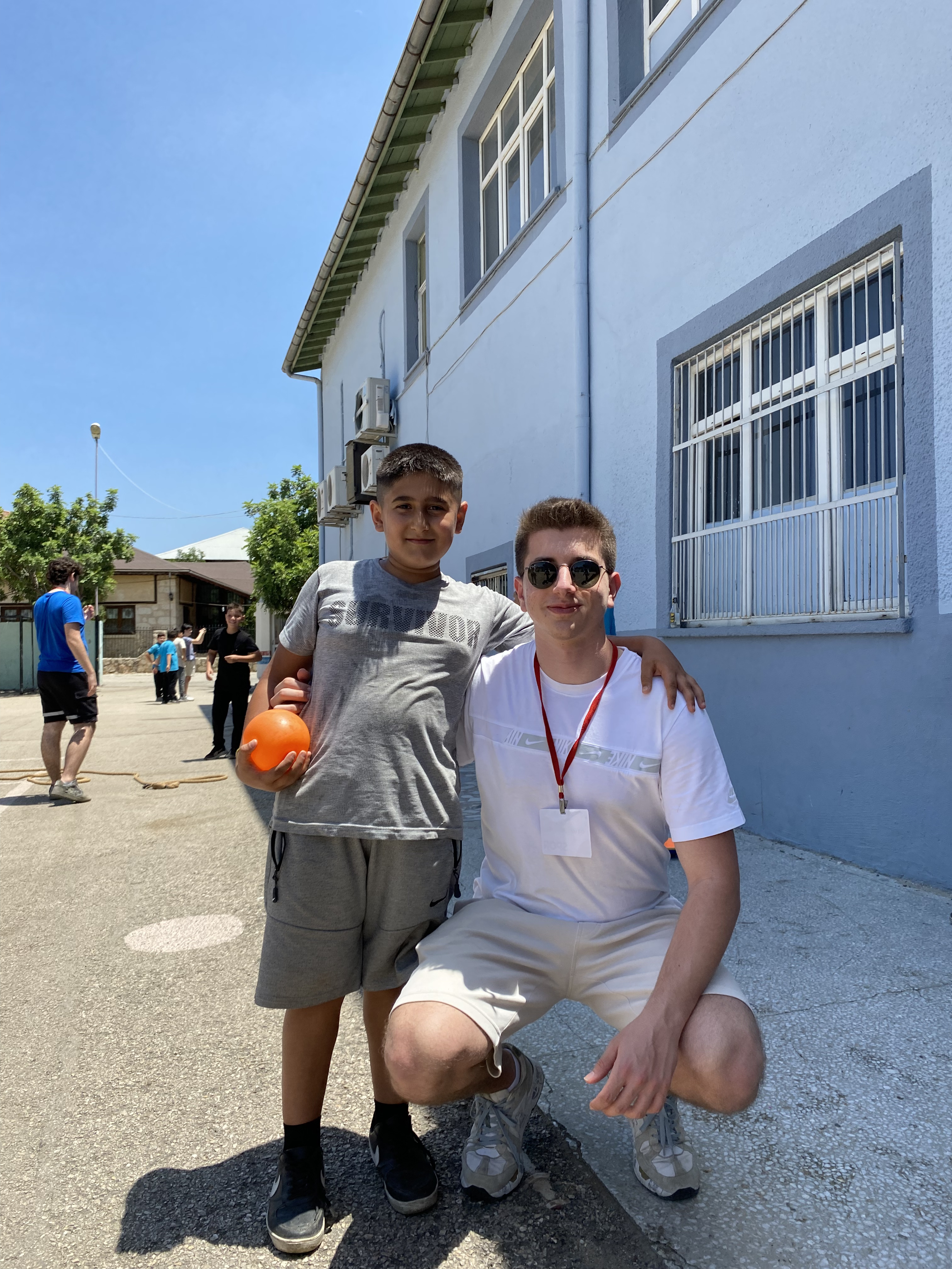 A photo of me with one of the Students